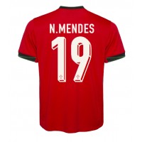 Portugal Nuno Mendes #19 Hemmatröja EM 2024 Korta ärmar